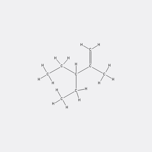 Chemical structure of 3-Ethyl-2-methyl-1-pentene