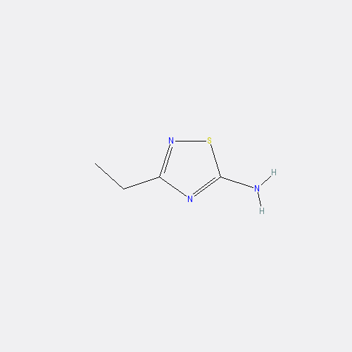 Chemical structure of 3-ethyl-1,2,4-thiadiazol-5-amine
