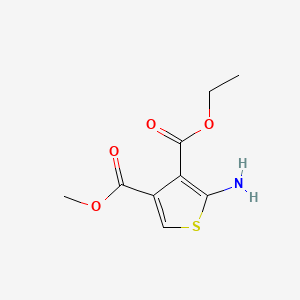 Chemical structure of 3-Ethyl 4-Methyl 2-Aminothiophene-3,4-dicarboxylate