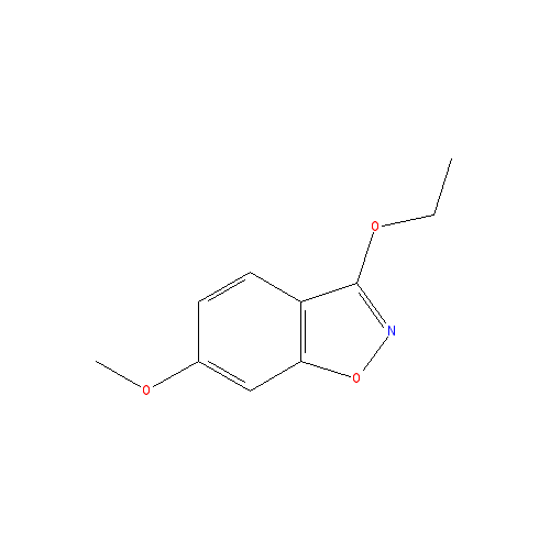 Chemical structure of 3-Ethoxy-6-methoxybenzo[d]isoxazole