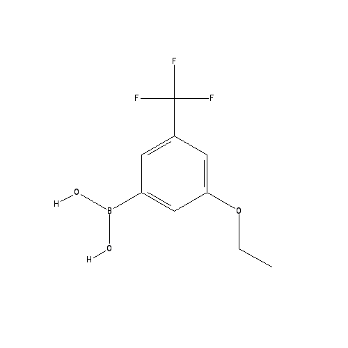 Chemical structure of 3-Ethoxy-5-trifluoromethylphenylboronic acid
