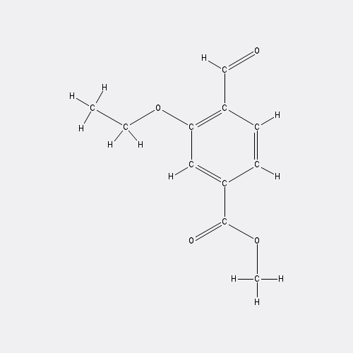 Chemical structure of Methyl 3-ethoxy-4-formylbenzoate