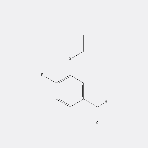 Chemical structure of 3-Ethoxy-4-fluorobenzaldehyde