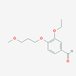 Chemical structure of 3-Ethoxy-4-(3-mEthoxypropoxy)Benzaldehyde