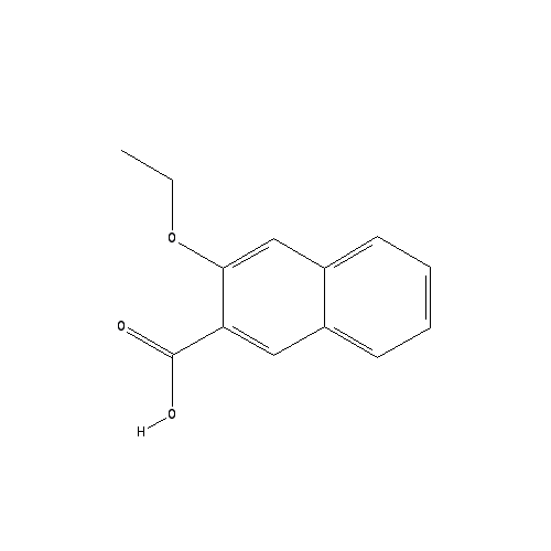 Chemical structure of 3-ethoxy-2-naphthoic acid