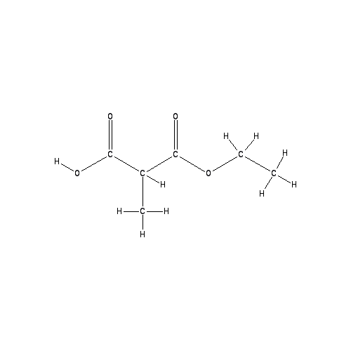 Chemical structure of 3-Ethoxy-2-methyl-3-oxopropanoic acid