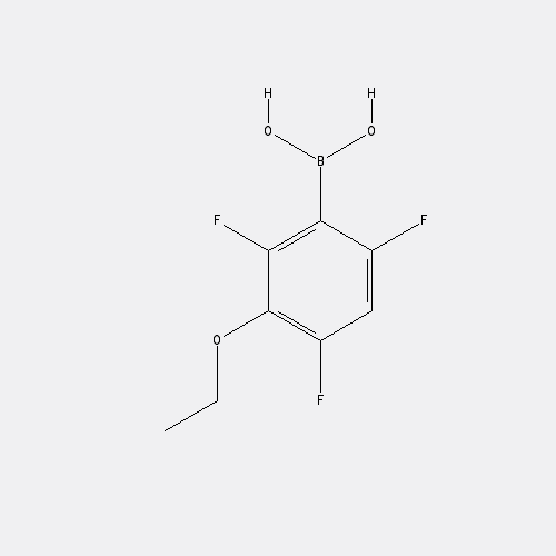Chemical structure of 3-Ethoxy-2,4,6-trifluorophenylboronic acid