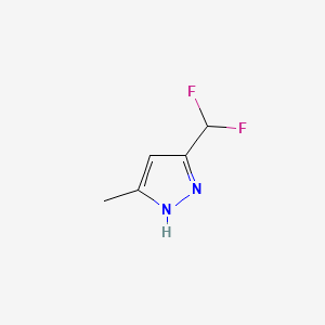 Chemical structure of 3-Difluoromethyl-5-Methyl-1H-Pyrazole