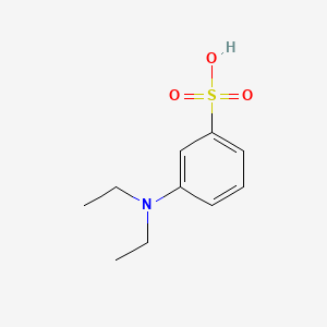 Chemical structure of 3-diethylaminobenzoic acid