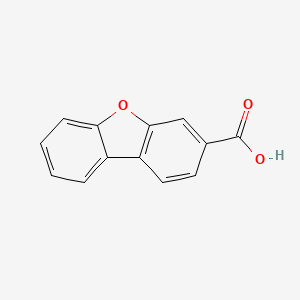 Chemical structure of 3-Dibenzofurancarboxylic Acid