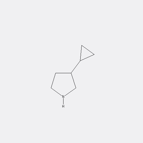 Chemical structure of 3-Cyclopropylpyrrolidine