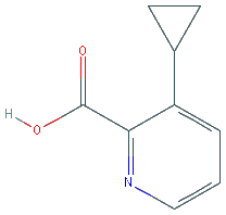 Chemical structure of 3-Cyclopropylpicolinic acid