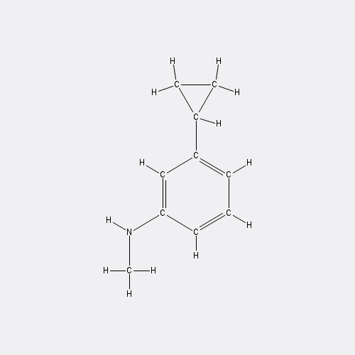 Chemical structure of 3-Cyclopropyl-N-methylaniline