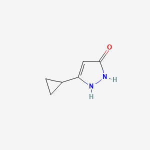 Chemical structure of 3-Cyclopropyl-4,5-Dihydro-1H-Pyrazol-5-One