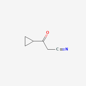 Chemical structure of 3-Cyclopropyl-3-oxopropanenitrile