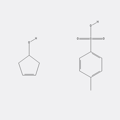 Chemical structure of 3-Cyclopenten-1-ol, 4-methylbenzenesulfonate