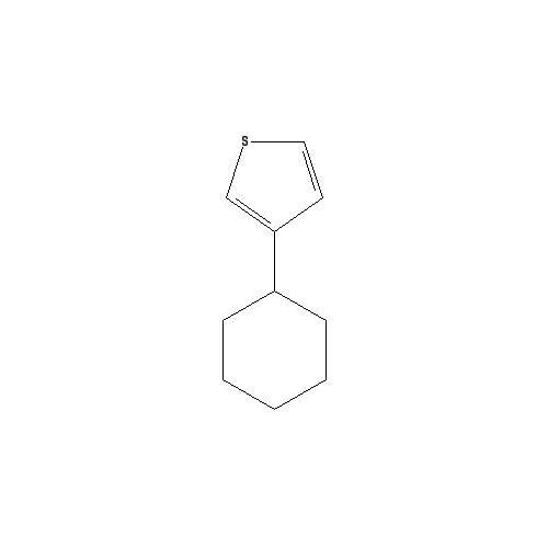 Chemical structure of 3-Cyclohexylthiophene
