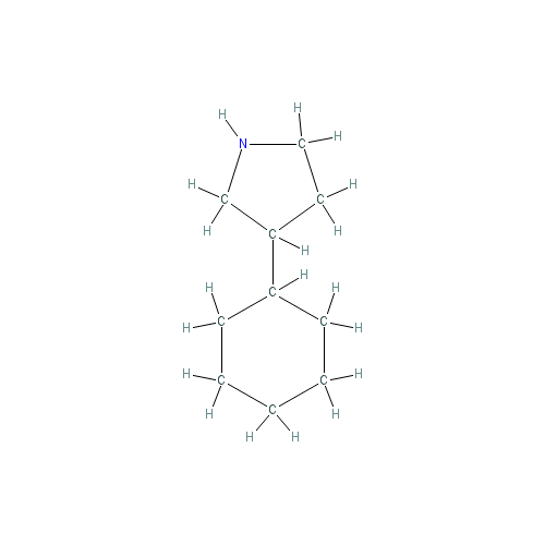 Chemical structure of 3-Cyclohexylpyrrolidine