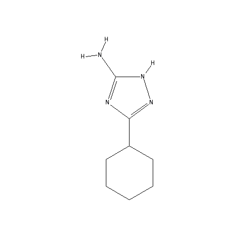 Chemical structure of 3-Cyclohexyl-1H-1,2,4-triazol-5-amine