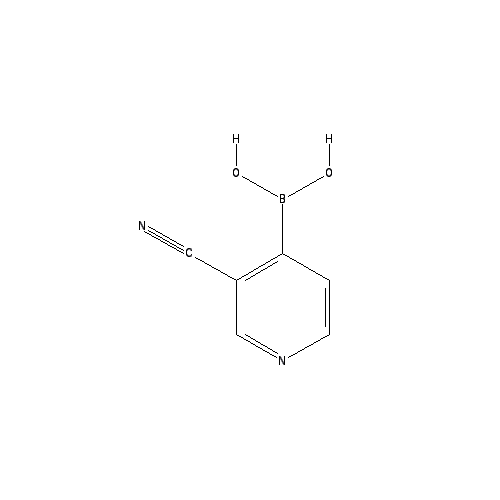 Chemical structure of 3-CYANOPYRIDINE-4-BORONIC ACID