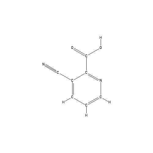 Chemical structure of 3-Cyanopyridine-2-carboxylic Acid