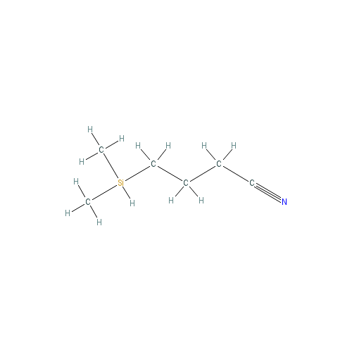 Chemical structure of Cyanopropyl dimethyl dimethylamino silane