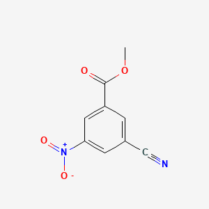 Chemical structure of Methyl 3-cyano-5-nitrobenzoate