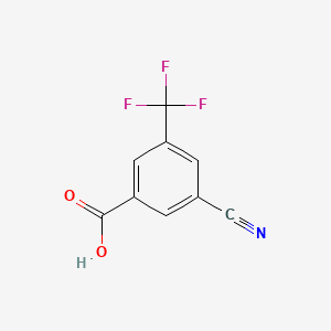 Chemical structure of 3-Cyano-5-(trifluoromethyl)benzoic Acid