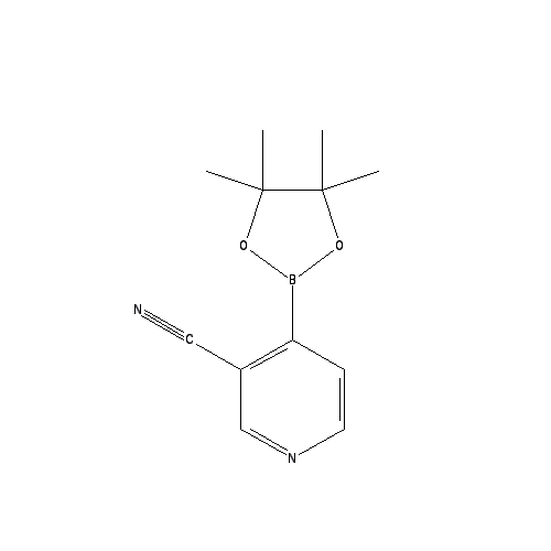 Chemical structure of 3-Cyano-4-pyridineboronic Acid Pinacol Ester