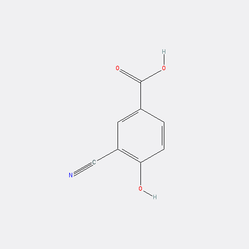 Chemical structure of 3-Cyano-4-hydroxybenzoic acid