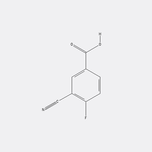 Chemical structure of 3-Cyano-4-fluorobenzoic acid
