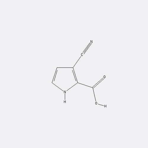 Chemical structure of 3-Cyano-1H-pyrrole-2-carboxylic acid
