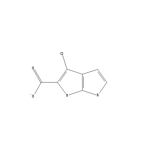 Chemical structure of 3-chlorothieno[2,3-b]thiophene-2-carboxylic Acid