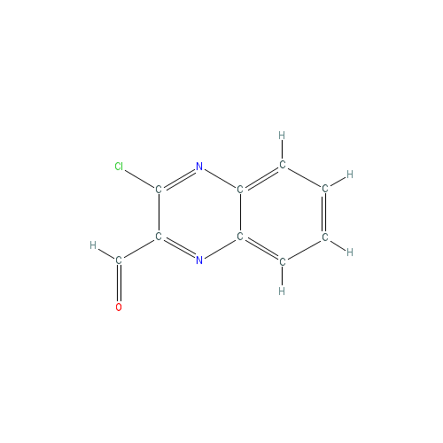 Chemical structure of 3-Chloroquinoxaline-2-carbaldehyde