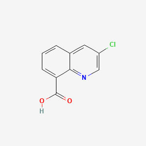 Chemical structure of 3-Chloroquinoline-8-carboxylic acid