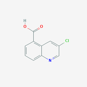 Chemical structure of 3-chloroquinoline-5-carboxylic acid