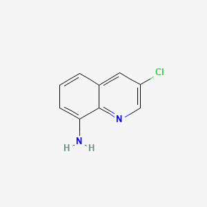 Chemical structure of 3-Chloroquinolin-8-amine