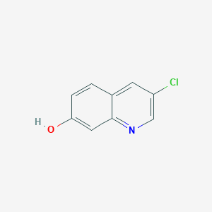 Chemical structure of 3-Chloroquinolin-7-ol