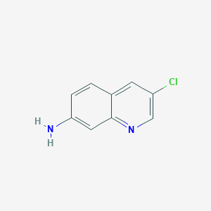 Chemical structure of 3-Chloroquinolin-7-amine