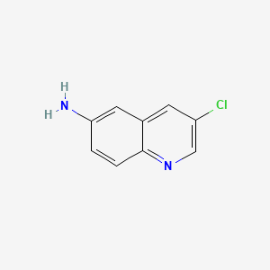 Chemical structure of 3-Chloroquinolin-6-amine