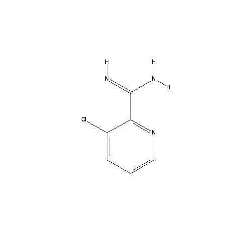 Chemical structure of 3-Chloropicolinimidamide hydrochloride