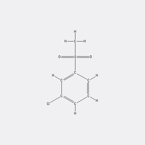 Chemical structure of 3-Chlorophenyl Methyl Sulfone