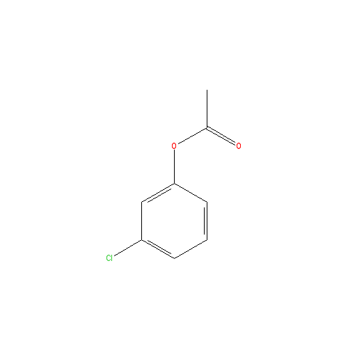 Chemical structure of 3-Chlorophenyl acetate