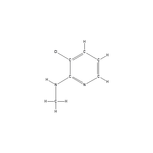 Chemical structure of 3-Chloro-N-methylpyridin-2-amine