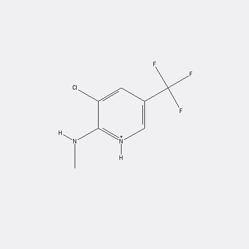 Chemical structure of 3-Chloro-N-methyl-5-(trifluoromethyl)pyridin-2-amine