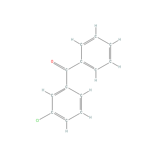 Chemical structure of 3-Chlorobenzophenone