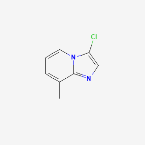 Chemical structure of 3-Chloro-8-methylimidazo[1,2-a]pyridine