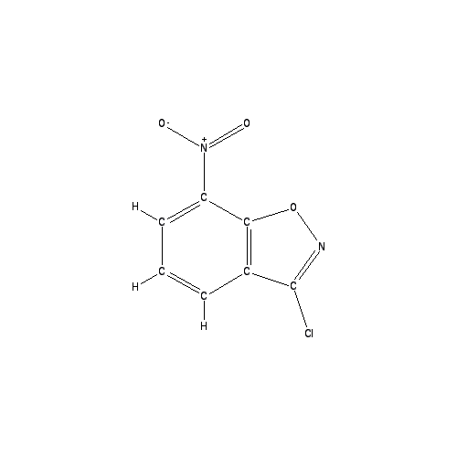 Chemical structure of 3-Chloro-7-nitro-1,2-benzisoxazole