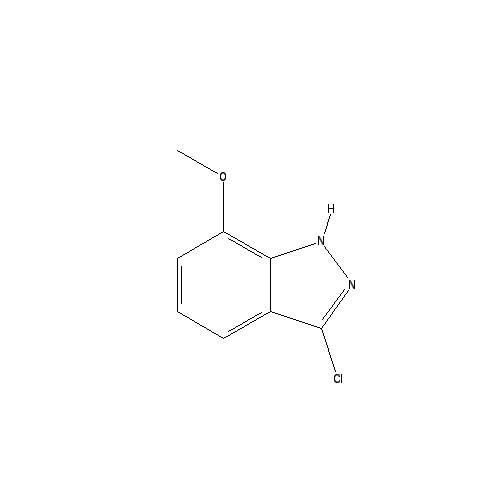 Chemical structure of 3-Chloro-7-methoxy-1H-indazole