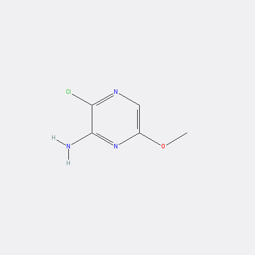 Chemical structure of 3-Chloro-6-methoxypyrazin-2-amine
